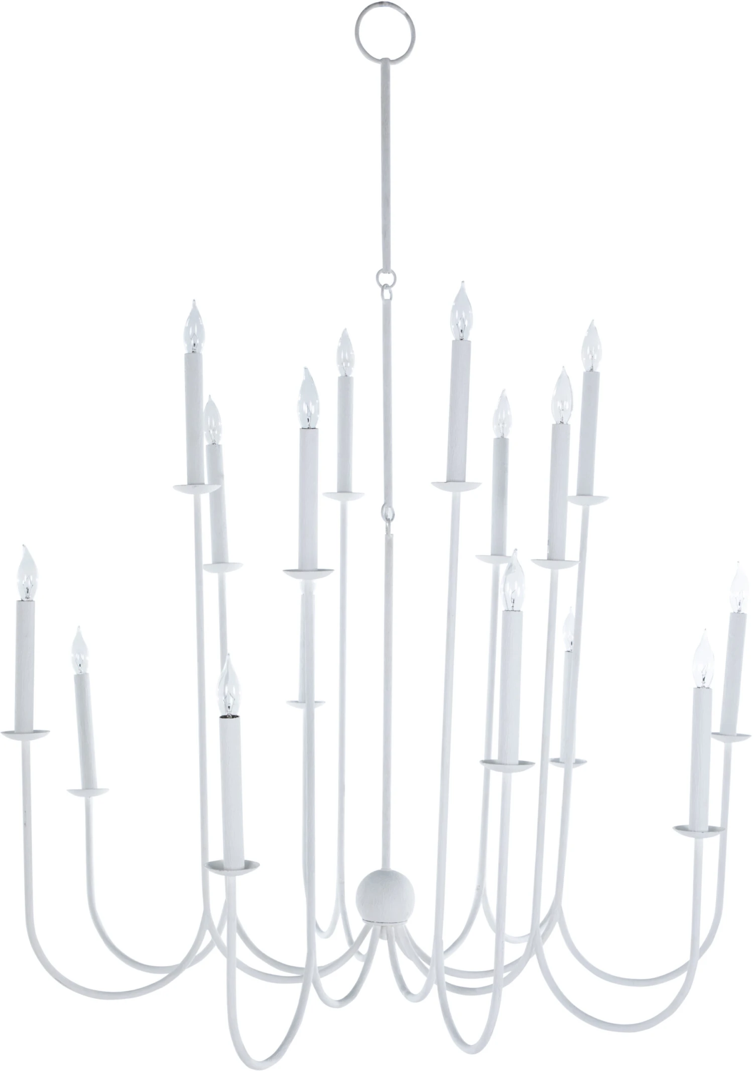 Snow Chandelier, Plaster White