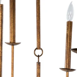 Snow Chandelier, Antiqued Gold -Lighting Promotion Store Product 445811116975 Image 3