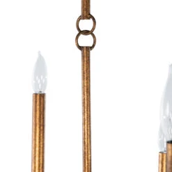 Snow Chandelier, Antiqued Gold -Lighting Promotion Store Product 445811116975 Image 4