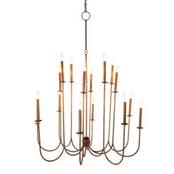 Snow Chandelier, Antiqued Gold -Lighting Promotion Store Product 445811116975 Image 6