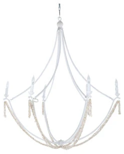 Nakita Beaded Chandelier, Plaster White -Lighting Promotion Store Product 445811117019 Image 3