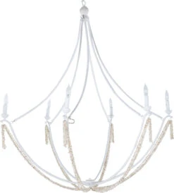 Nakita Beaded Chandelier, Plaster White -Lighting Promotion Store Product 445811117019 Image 4