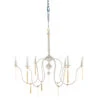 Tracy Chandelier, Textured White/Vintage Gold -Lighting Promotion Store Product 445811117095 Image 1