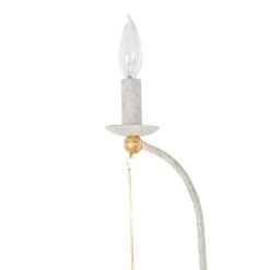 Tracy Chandelier, Textured White/Vintage Gold -Lighting Promotion Store Product 445811117095 Image 5