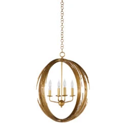 Sperry Chandelier, Antique Vintage Gold