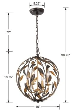 Broche Sphere Chandelier -Lighting Promotion Store Product 633779019357 Image 5