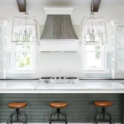 2-Light Semi-Flush, Antique Silver -Lighting Promotion Store Product 633779026645 Image 6