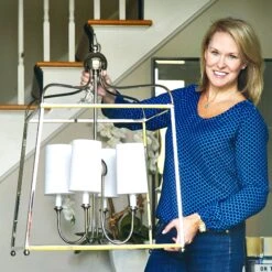 2-Light Semi-Flush, Antique Silver -Lighting Promotion Store Product 633779026645 Image 7