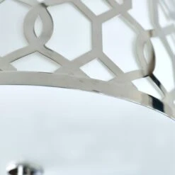 2-Light Semi-Flush, Antique Silver 9 2-Light Semi-Flush, Antique Silver -Lighting Promotion Store Product 633779026676 Image 2