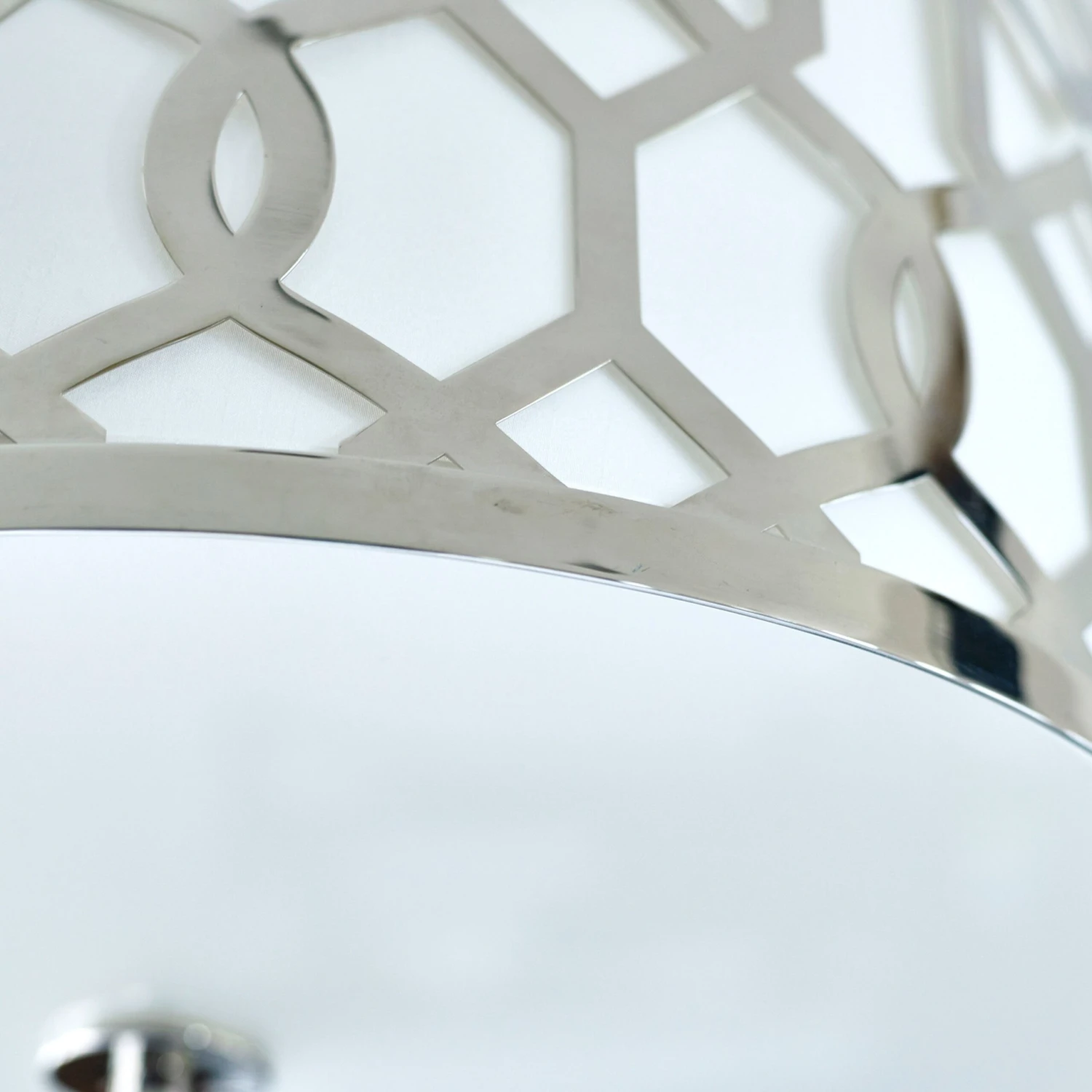 2-Light Semi-Flush, Antique Silver 5 2-Light Semi-Flush, Antique Silver - Image 3