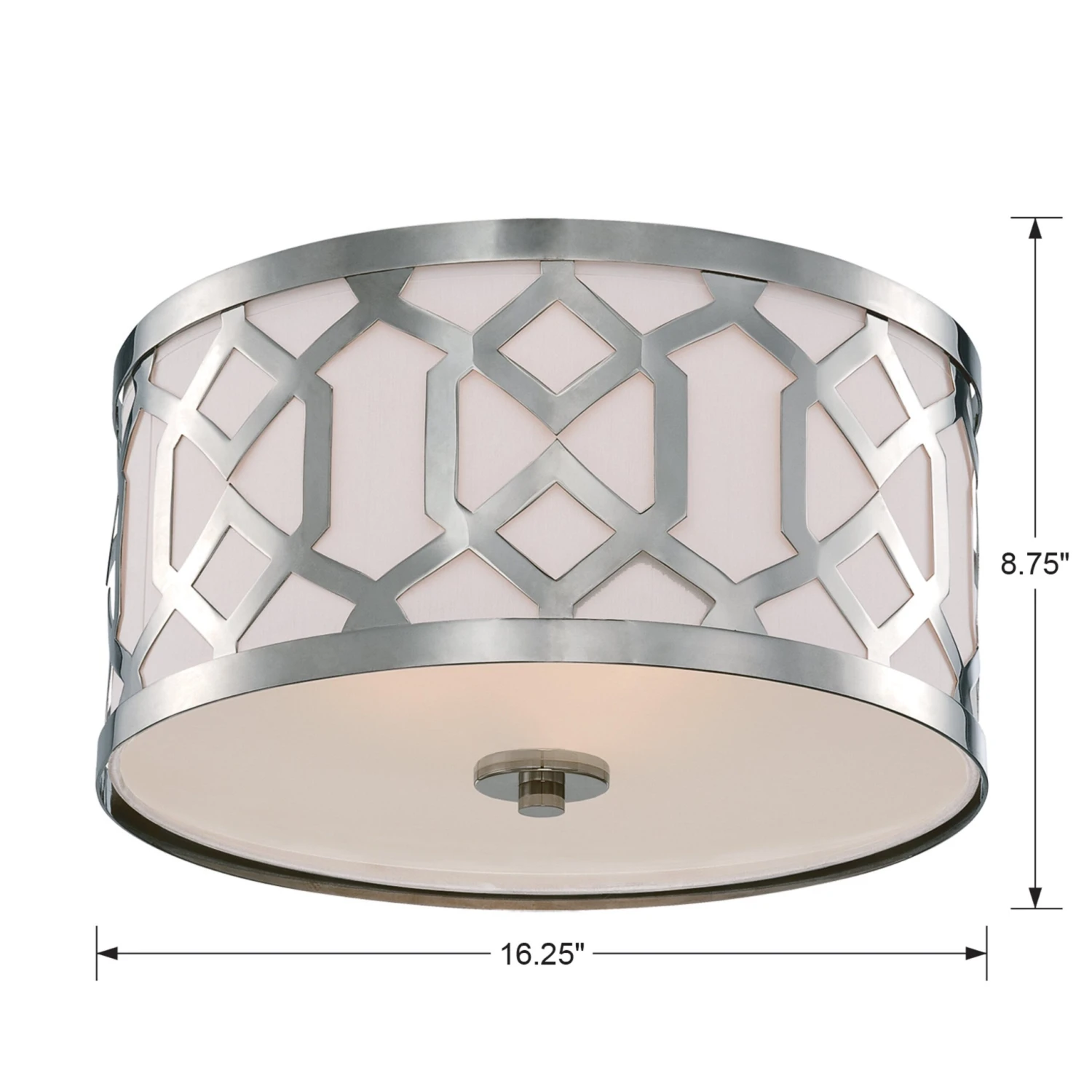 2-Light Semi-Flush, Antique Silver 6 2-Light Semi-Flush, Antique Silver - Image 4