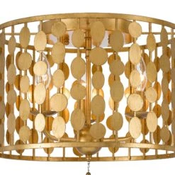 Layla 3-Light Ceiling Mount, Silver -Lighting Promotion Store Product 633779027277 Image 4