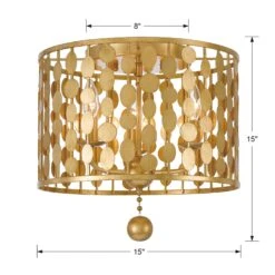 Layla 3-Light Ceiling Mount, Silver -Lighting Promotion Store Product 633779027277 Image 5