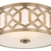 Jennings 3-Light Ceiling Mount, Brass -Lighting Promotion Store Product 633779028250 Image 1