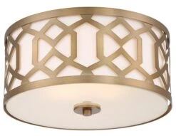Jennings 3-Light Ceiling Mount, Brass