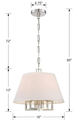 5-Light Chandelier, Steel 18 5-Light Chandelier, Steel -Lighting Promotion Store Product 633779031090 Image 5