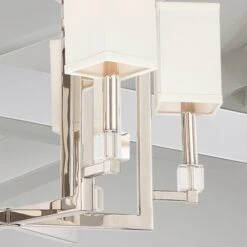 Dixon 6-Light Chandelier, Nickel -Lighting Promotion Store Product 633779031908 Image 6