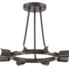 Dakota 8-Light Ceiling Mount, Bronze
