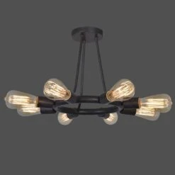 Dakota 8-Light Ceiling Mount, Bronze -Lighting Promotion Store Product 633779032141 Image 5