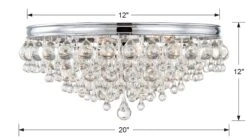 Calypso 6-Light Flush Mount, Chrome -Lighting Promotion Store Product 633779032349 Image 5