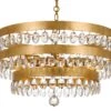 Perla 5-Light Chandelier, Antiqued Gold -Lighting Promotion Store Product 633779033193 Image 1