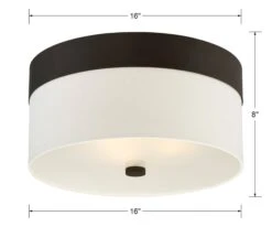 Grayson 3-Light Flush Mount, Dark Bronze -Lighting Promotion Store Product 633779033322 Image 3