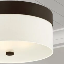 Grayson 3-Light Flush Mount, Dark Bronze -Lighting Promotion Store Product 633779033322 Image 4