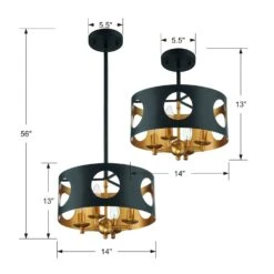Odelle Flush Mount -Lighting Promotion Store Product 633779040382 Image 6