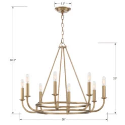 Bailey Chandelier 16 Bailey Chandelier -Lighting Promotion Store Product 633779041914 Image 6