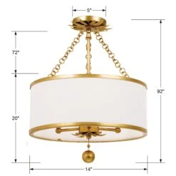 Broche Ceiling Flush Mounts -Lighting Promotion Store Product 633779042881 Image 5