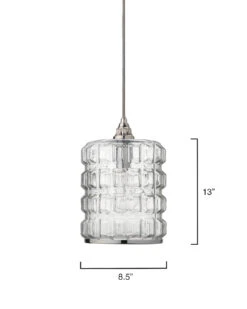 Madison Pendant, Clear/Silver -Lighting Promotion Store Product 688933018905 Image 4