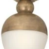 Clark Flush Mount With White Glass -Lighting Promotion Store Product 756808993548 Image 1