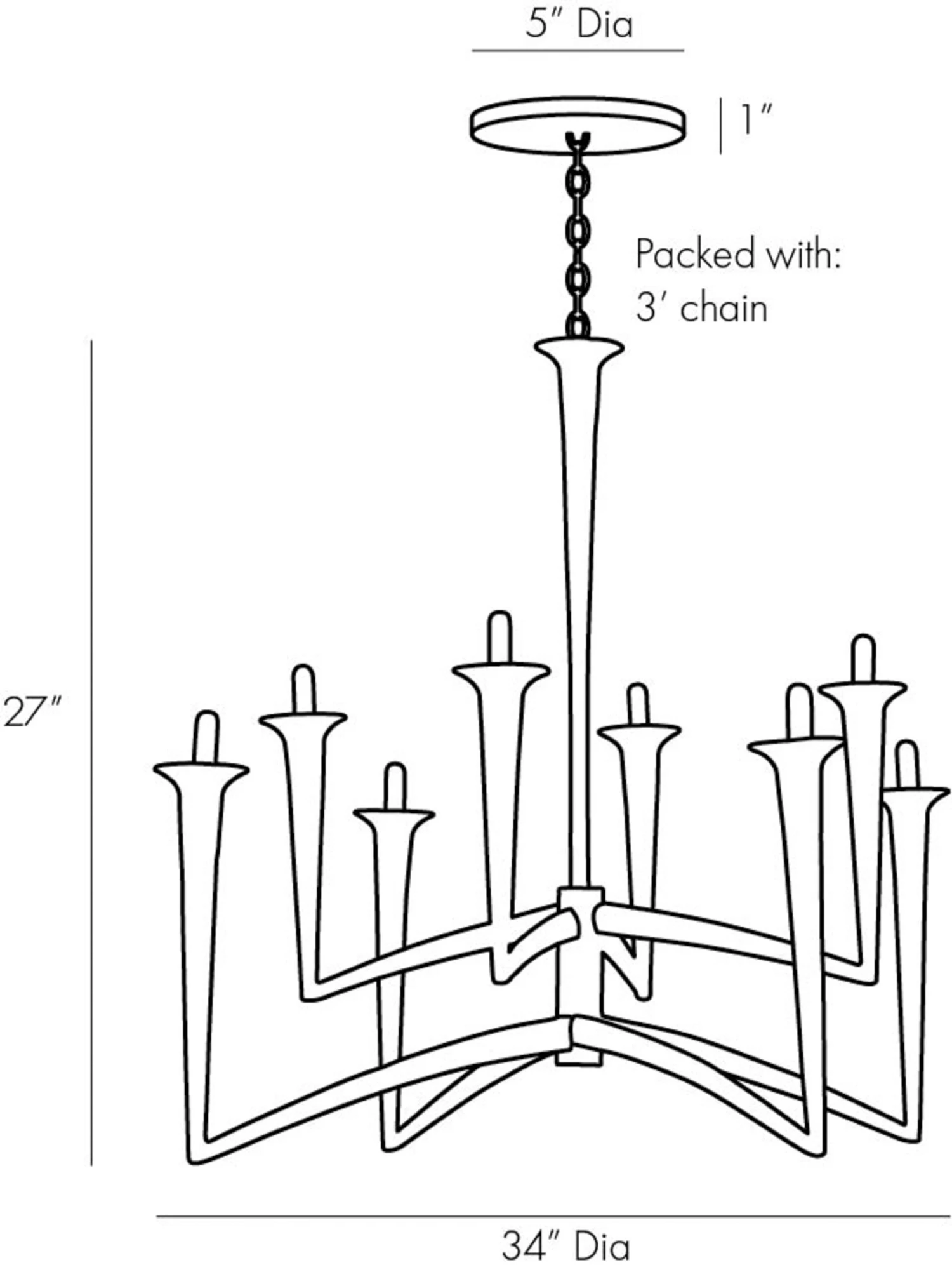Isma Chandelier 11 Isma Chandelier - Image 9