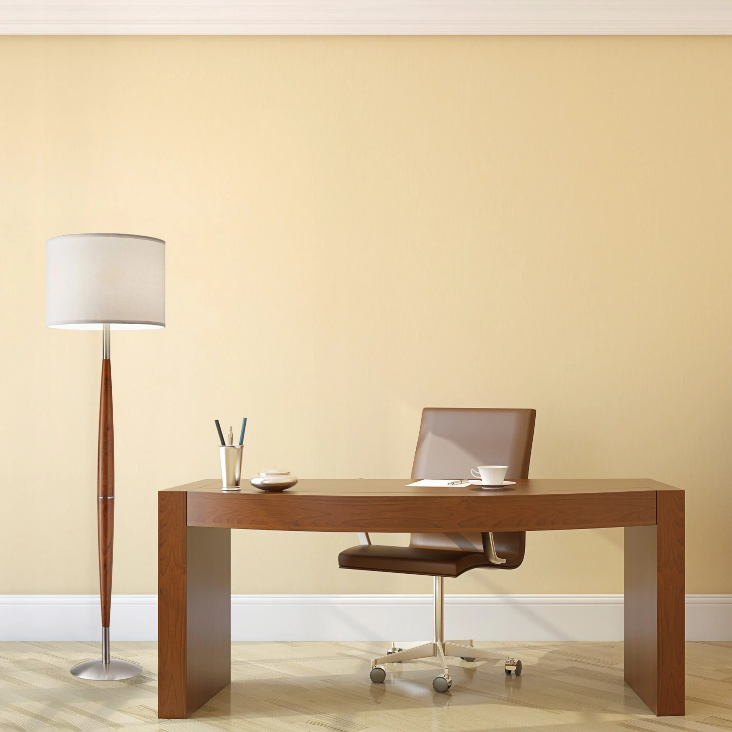 Hudson Floor Lamp, Wood/Steel 5 Hudson Floor Lamp, Wood/Steel - Image 3