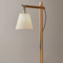 Walden Floor Lamp, Satin Steel/Natural -Lighting Promotion Store Product 798919408924 Image 5