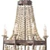 Southern Living Wood Beaded Chandelier