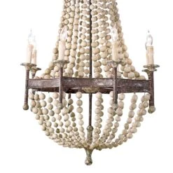 Southern Living Wood Beaded Chandelier -Lighting Promotion Store Product 844717011474 Image 3