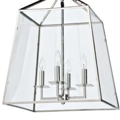 Metal & Glass Lantern, Metal 8 Metal & Glass Lantern, Metal -Lighting Promotion Store Product 844717012747 Image 3