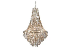 Capri Shell Chandelier, Gold