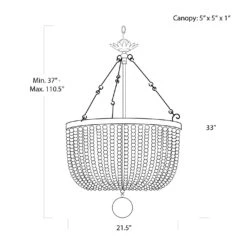 Southern Living Fabian Wood Chandelier -Lighting Promotion Store Product 844717025174 Image 4