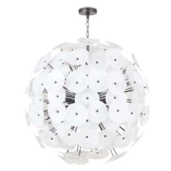 Poppy Glass Large Chandelier