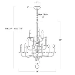 Caden Chandelier -Lighting Promotion Store Product 844717096556 Image 5
