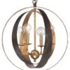 Luna Sphere Chandelier, Gold/Bronze -Lighting Promotion Store Product CRY10716 Image 1