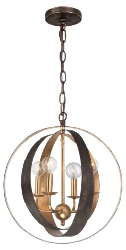 Luna Sphere Chandelier, Gold/Bronze -Lighting Promotion Store Product CRY10716 Image 4 1