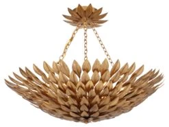 Broche 6-Light Semi-Flush, Gold