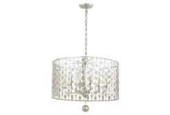 Layla Chandelier, Antique Silver