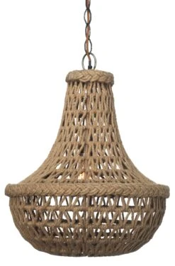 Macramé Jute Chandelier, Natural