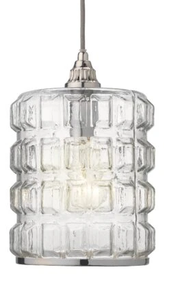 Madison Pendant, Clear/Silver