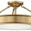 Daria 3-Light Semi-Flush Mount, Gold -Lighting Promotion Store Product MKL10144 Image 1