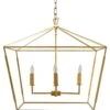 Adler 4-Light Chandelier, Antiqued Gold -Lighting Promotion Store Product QDX10140 Image 1